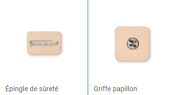 Pin's de forme personnalisée en bambou